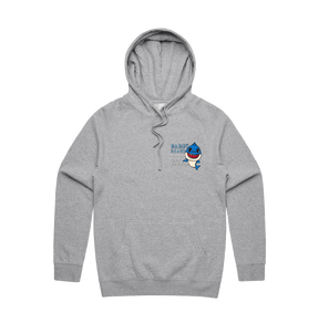 S / Grey / Small Front Design Daddy Shark 🦈 - Unisex Hoodie