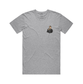 S / Grey / Small Front Design DiCaprio Gatsby Cheers 🍸 - Men's T Shirt