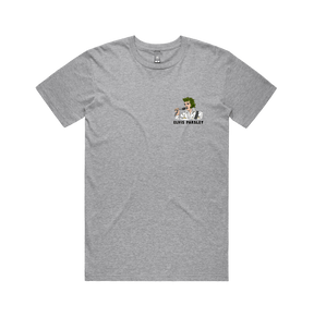 S / Grey / Small Front Design Elvis Parsley 🌿 - Men's T Shirt