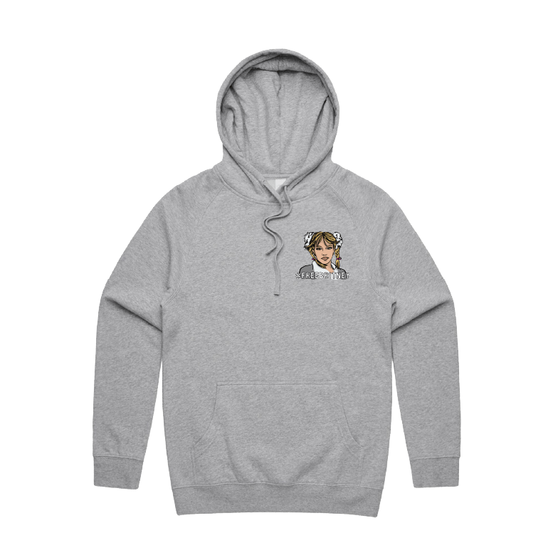 S / Grey / Small Front Design FREE BRITNEY 🎤 - Unisex Hoodie