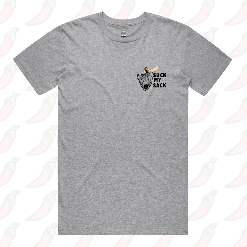 S / Grey / Small Front Design Goon Sack 🍷 - Men's T Shirt