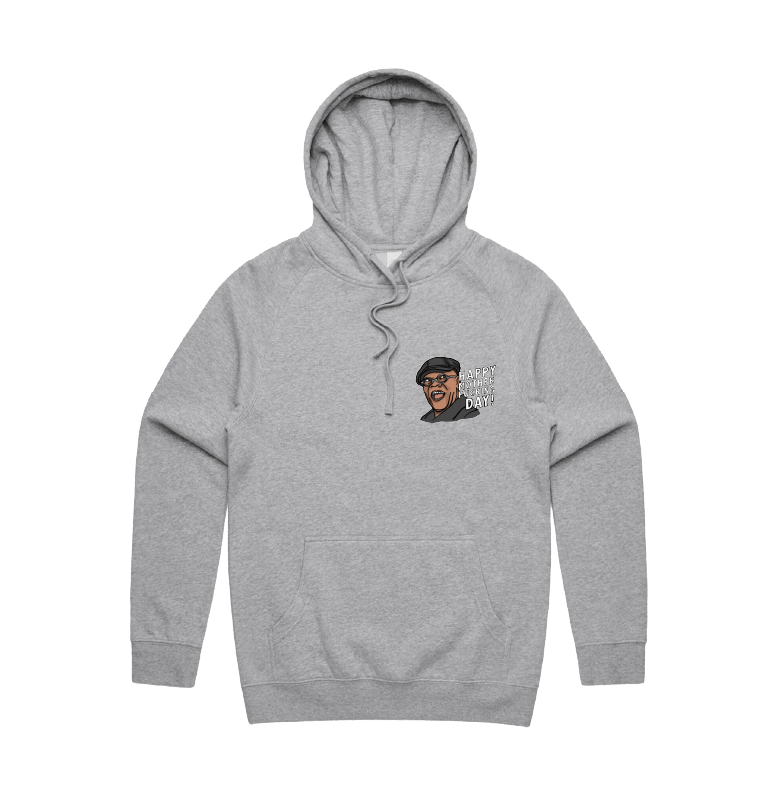 S / Grey / Small Front Design Happy Mother-F**king Day 💐 - Unisex Hoodie