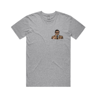 S / Grey / Small Front Design I Love Lamp ❤️ - Men's T Shirt