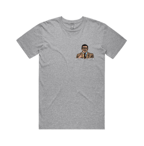 S / Grey / Small Front Design I Love Lamp ❤️ - Men's T Shirt