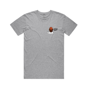 S / Grey / Small Front Design It's a Trap ❗ - Men's T Shirt