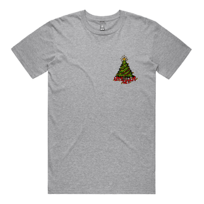 S / Grey / Small Front Design Let’s Get Lit 🎄💡 –  Men's T Shirt
