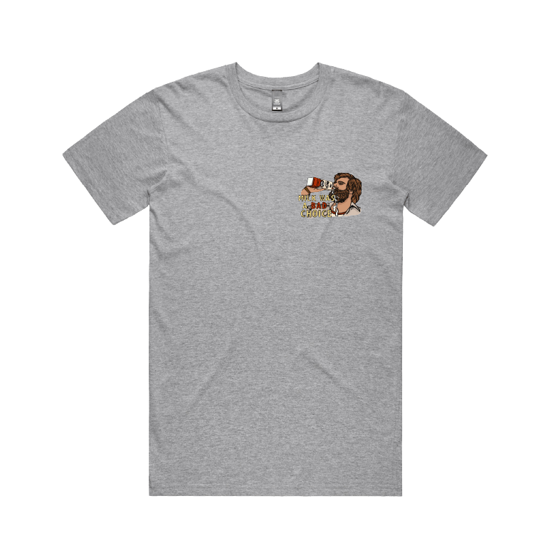S / Grey / Small Front Design Milk Was A Bad Choice 🥛 - Men's T Shirt