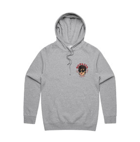 S / Grey / Small Front Design Momager 🕶️ - Unisex Hoodie
