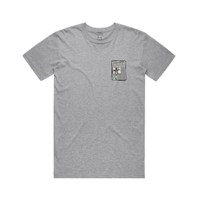 S / Grey / Small Front Design Murdoch Monopoly 📰 - Men's T Shirt