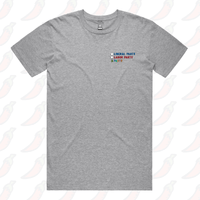 S / Grey / Small Front Design Party Vote ✅ - Men's T Shirt