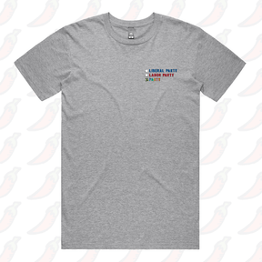 S / Grey / Small Front Design Party Vote ✅ - Men's T Shirt