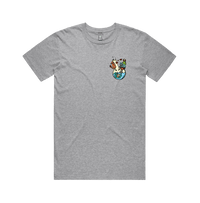 S / Grey / Small Front Design Pokebong 🦎 - Men's T Shirt