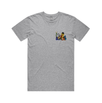 S / Grey / Small Front Design Sesame Gang 🥴 - Men's T Shirt
