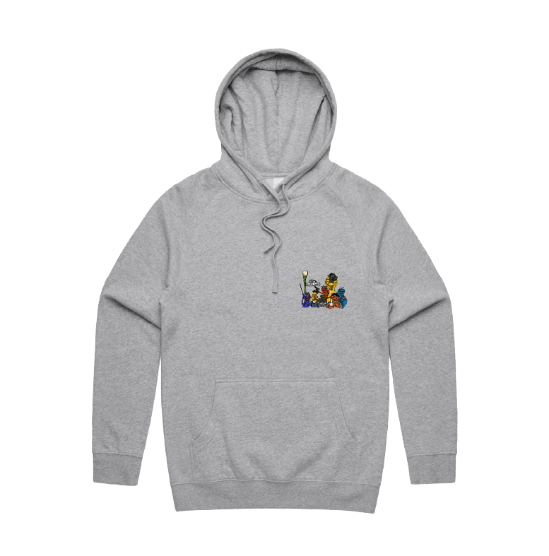 S / Grey / Small Front Design Sesame Gang 🥴 - Unisex Hoodie