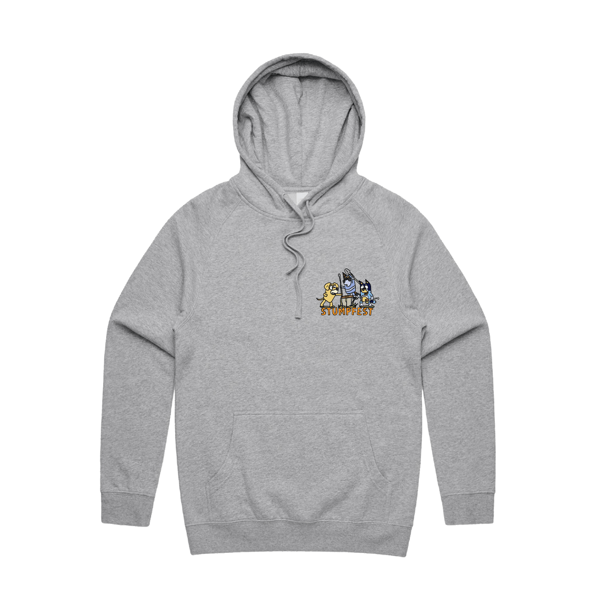 S / Grey / Small Front Design Stumpfest 🪓 - Unisex Hoodie