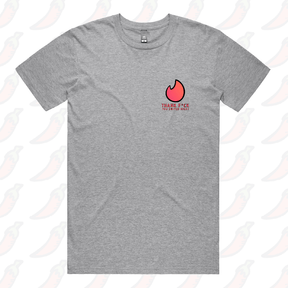 S / Grey / Small Front Design Swipe Right 🔥 - Men's T Shirt