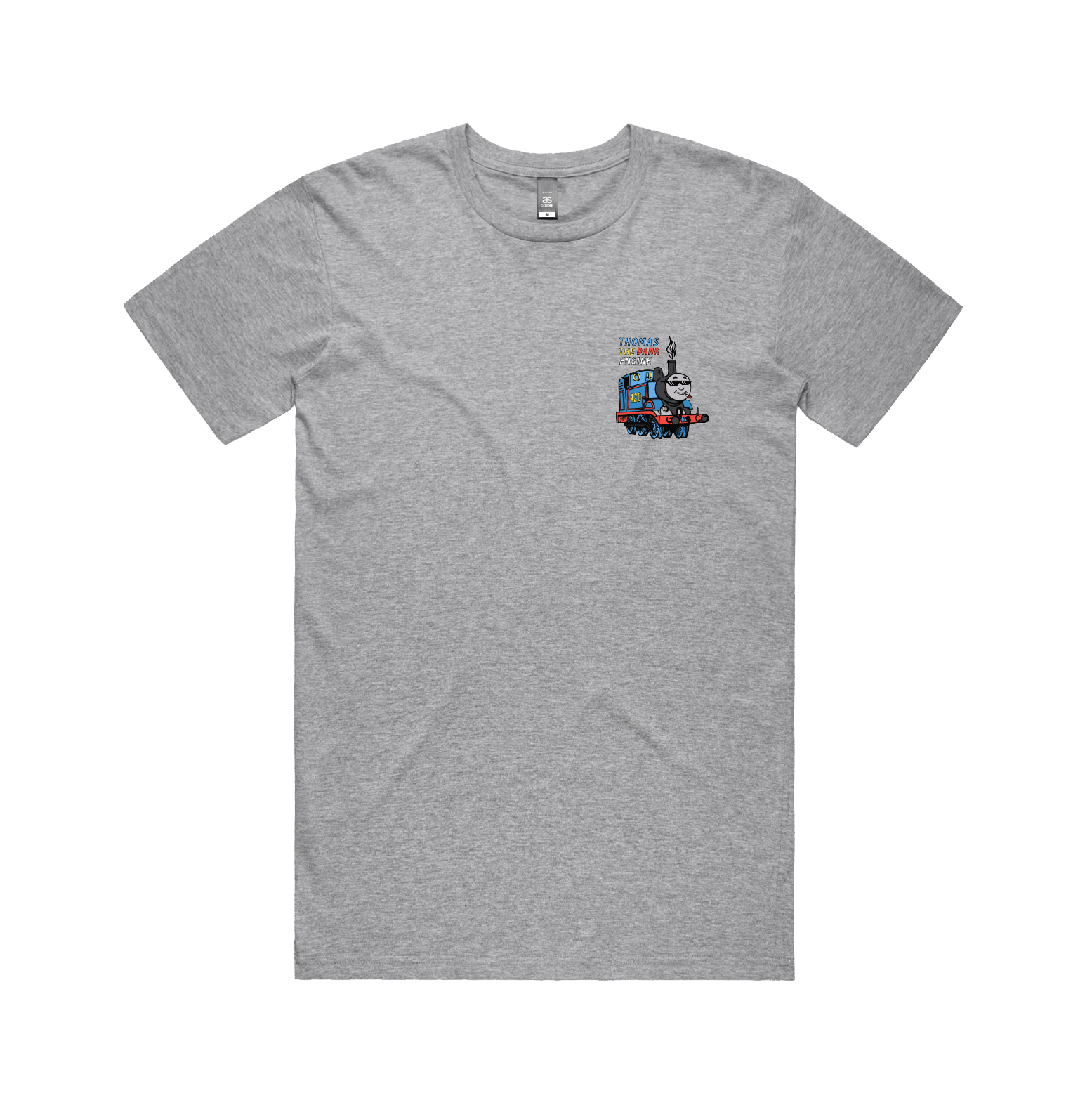 S / Grey / Small Front Design Thomas The Dank Engine 🚂 - Men's T Shirt