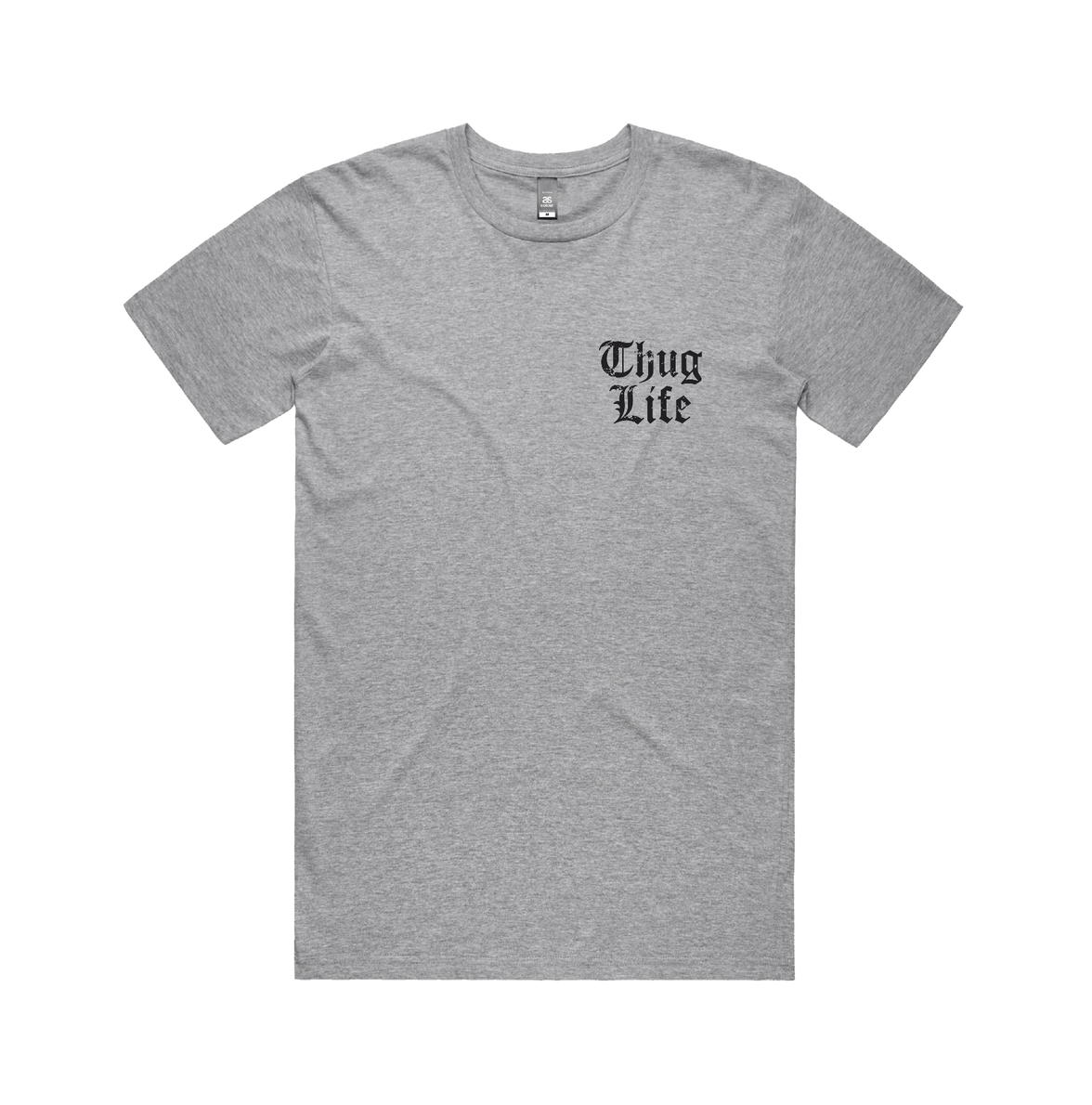 S / Grey / Small Front Design Thug Life 🖕🏾 - Men's T Shirt