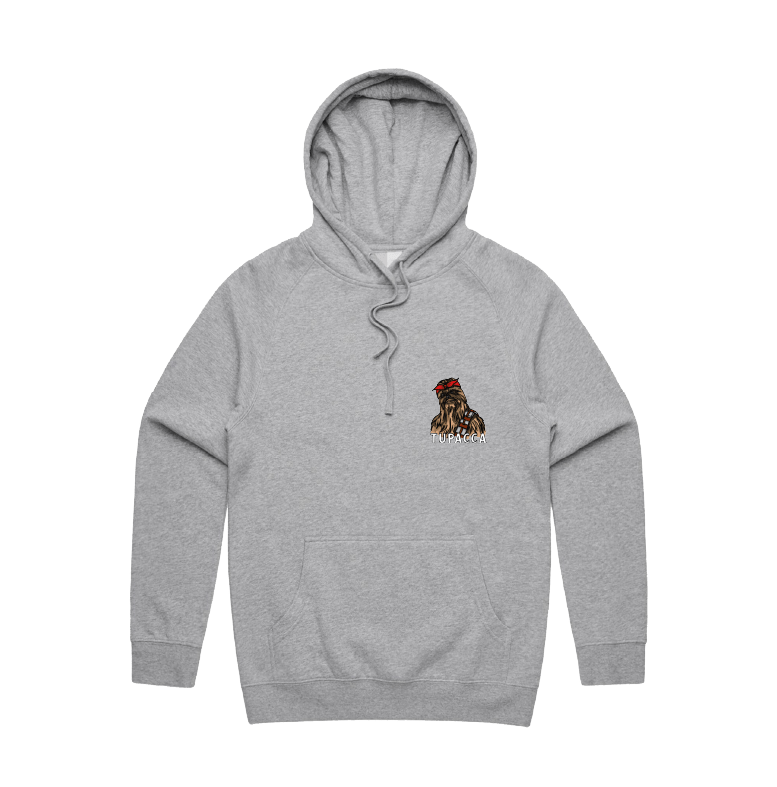 S / Grey / Small Front Design Tupacca ✊🏾 - Unisex Hoodie