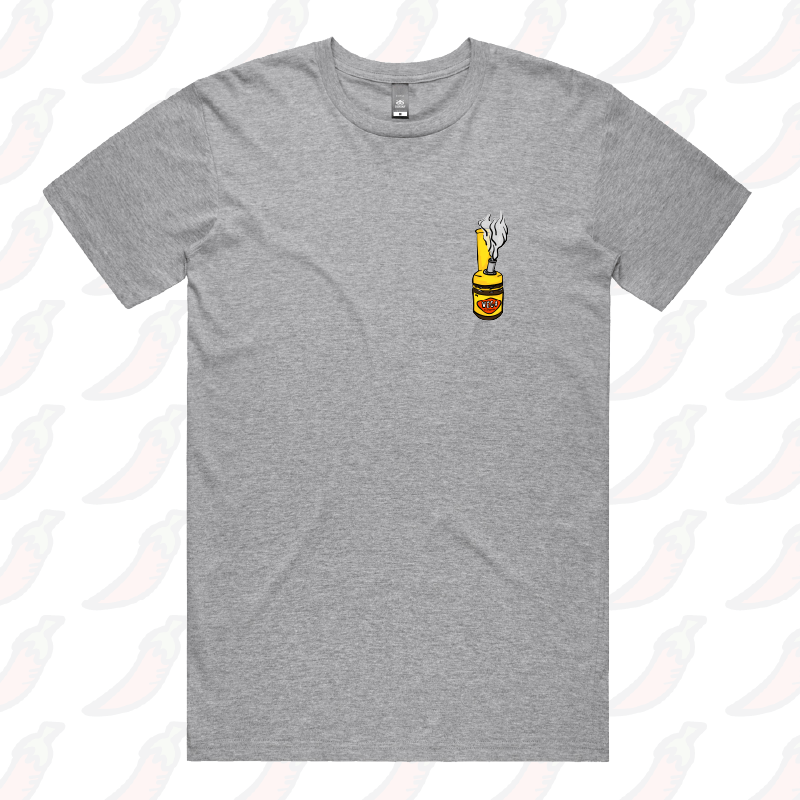 S / Grey / Small Front Design Vegoblaze 🌬️ - Men's T Shirt