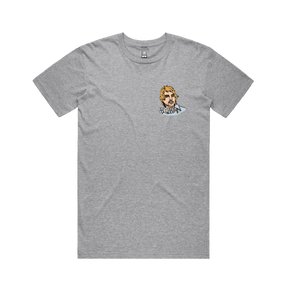S / Grey / Small Front Design Wow 😲 - Men's T Shirt