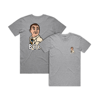 S / Grey / Small Front & Large Back Design Boom Boyle 🚨 - Men's T Shirt