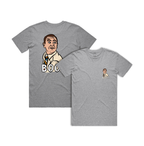 S / Grey / Small Front & Large Back Design Boom Boyle 🚨 - Men's T Shirt