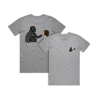 S / Grey / Small Front & Large Back Design Choke Me Daddy 😲 - Men's T Shirt