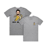 S / Grey / Small Front & Large Back Design Eric Banana 🍌 - Men's T Shirt