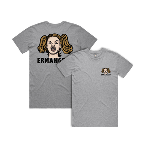 S / Grey / Small Front & Large Back Design Ermahgerd! 🤓 - Men's T Shirt