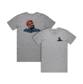 S / Grey / Small Front & Large Back Design Make America Yeezy Again 🦅 - Men's T Shirt