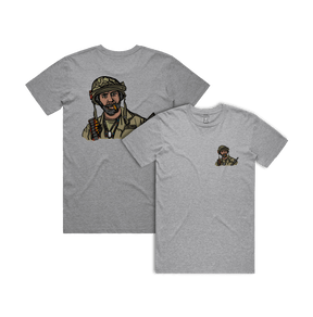 S / Grey / Small Front & Large Back Design Never Go Full Retard 💥 - Men's T Shirt