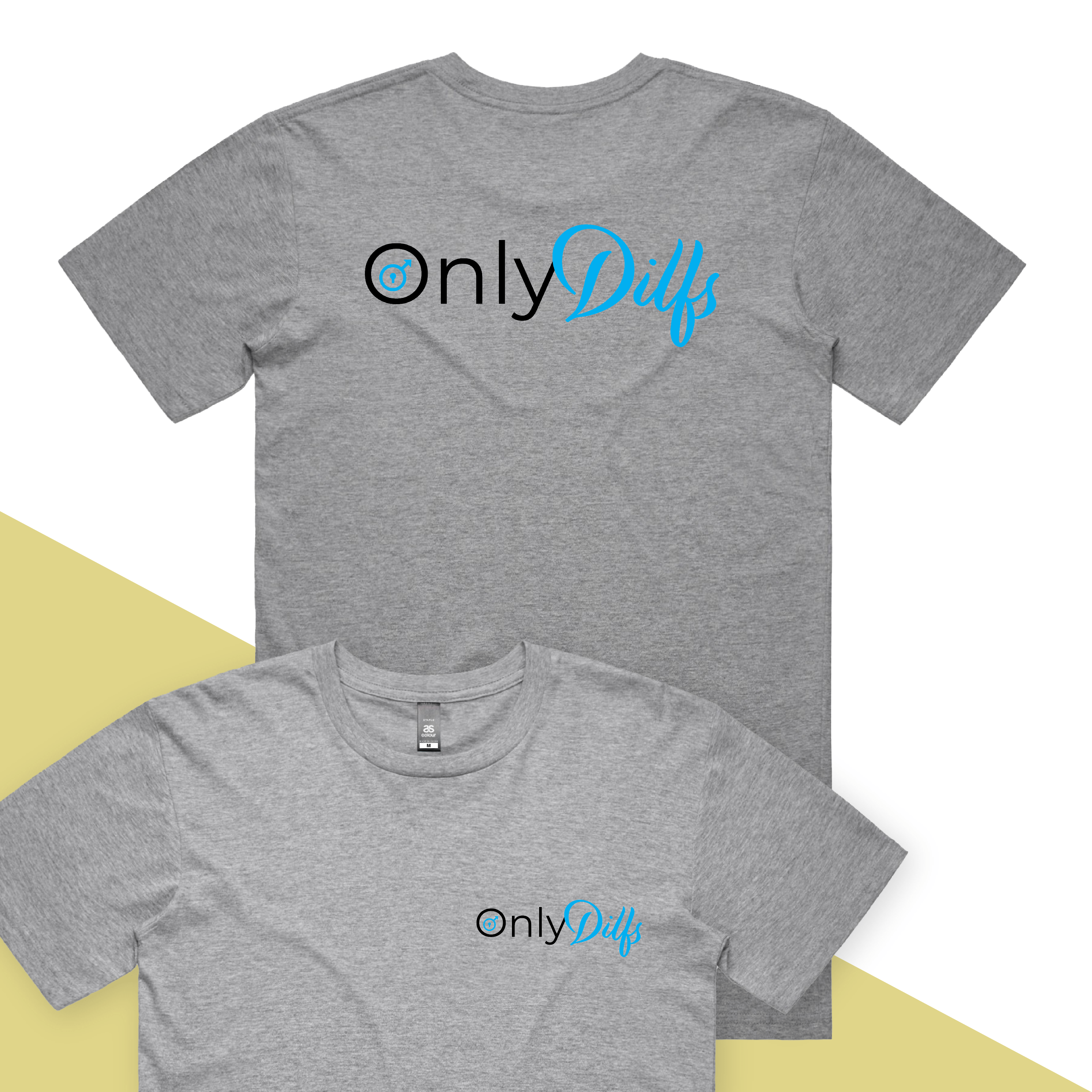 S / Grey / Small Front & Large Back Design Only Dilfs 👨‍👧‍👦👀 - Men's T Shirt