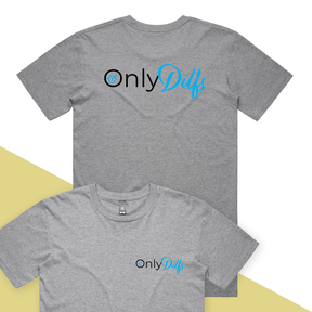 S / Grey / Small Front & Large Back Design Only Dilfs 👨‍👧‍👦👀 - Men's T Shirt