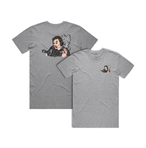 S / Grey / Small Front & Large Back Design Smokin' Elon 💨 - Men's T Shirt