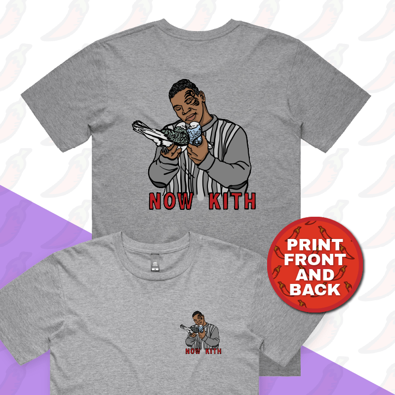 S / Grey / Small Front & Large Back Design Tyson Now Kith 🕊️ - Men's T Shirt