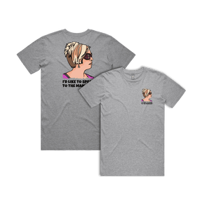 S / Grey / Small Front & Large Back Design Unleash the Karen 😤 - Men's T Shirt