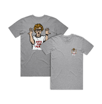 S / Grey / Small Front & Large Back Design Vote for Pedro 👓 - Men's T Shirt
