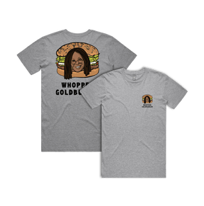 S / Grey / Small Front & Large Back Design Whopper Goldburger 🍔 - Men's T Shirt