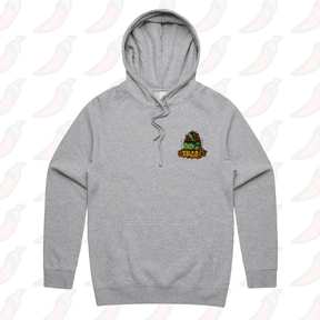 S / Grey / Small Front Print 2022 Dumpster Fire 🔥 🗑️ – Unisex Hoodie