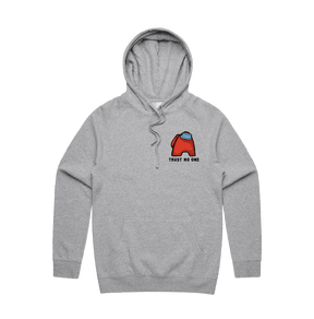 S / Grey / Small Front Print Among Us 👨‍🚀 - Unisex Hoodie