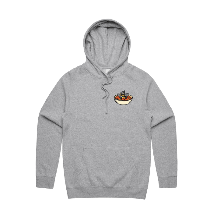 S / Grey / Small Front Print Bat Soup 🦇 - Unisex Hoodie