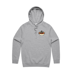S / Grey / Small Front Print Bat Soup 🦇 - Unisex Hoodie