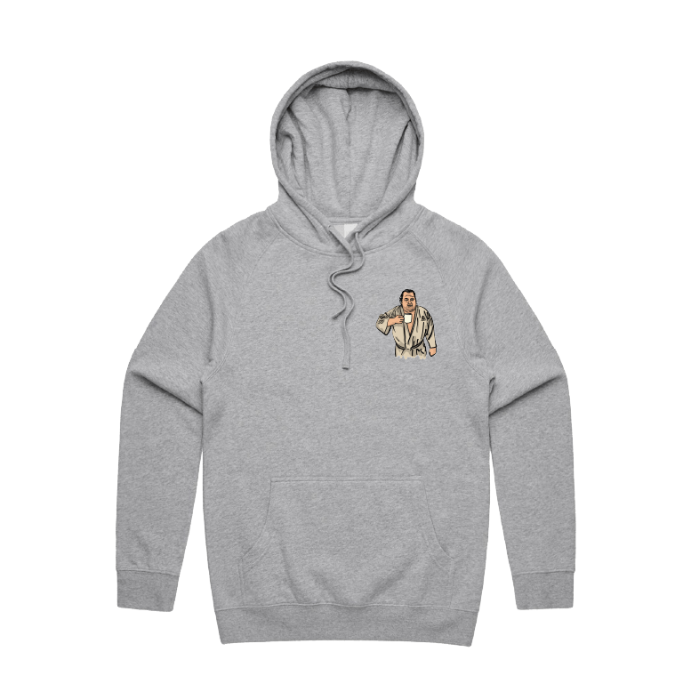 S / Grey / Small Front Print Big Ed (90 Day Fiance) 🛺 - Unisex Hoodie
