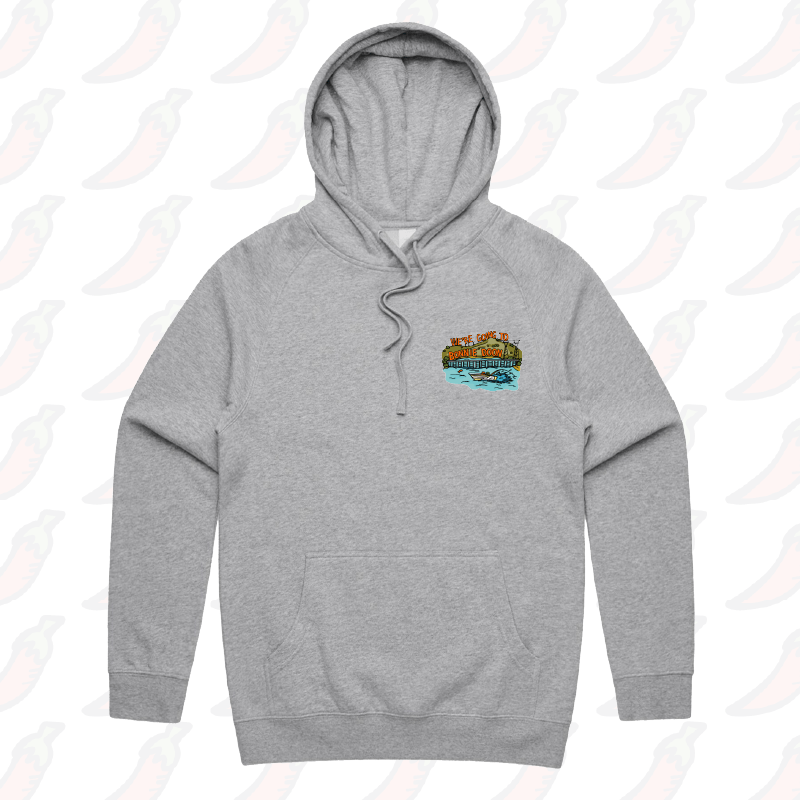 S / Grey / Small Front Print Bonnie Doon 🚤 - Unisex Hoodie