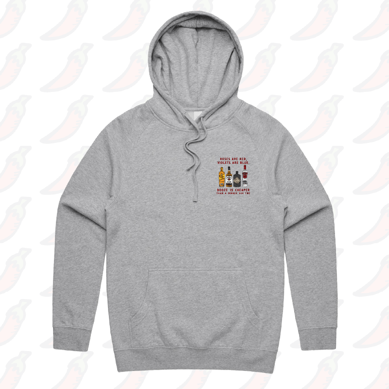 S / Grey / Small Front Print Boozy Date Night 🍸 - Unisex Hoodie