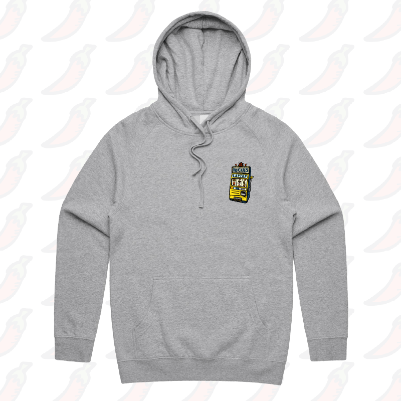 S / Grey / Small Front Print Brickie’s Laptop 🎰 - Unisex Hoodie