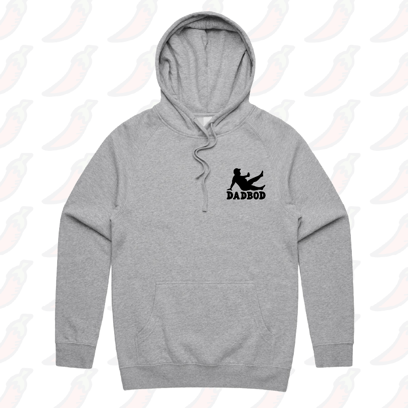 S / Grey / Small Front Print Dad Bod 💪 – Unisex Hoodie
