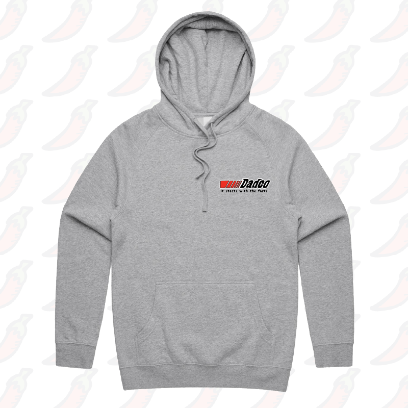 S / Grey / Small Front Print Dadco 🔧💨 – Unisex Hoodie