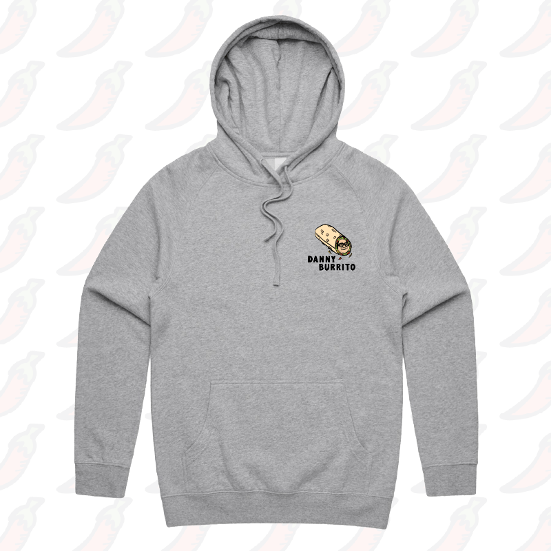 S / Grey / Small Front Print Danny Burrito 🌯 - Unisex Hoodie